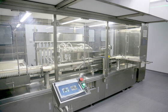 Купить Стальная конструкция 316L, линия для мытья ампул, стерилизации, наполнения и запечатывания ампул, 40000 шт./ч, управление линией HMI AGF-5S онлайн изготовление