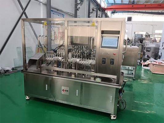 Машина для заполнения гелем для геля с высокой вязкостью с 316L SUS поршневым насосом с ПЛК, стандарт GMP